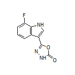 5-(7-氟-3-吲哚基)-1,3,4-噁二唑-2(3H)-酮