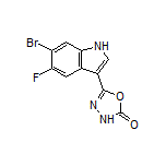 5-(6-溴-5-氟-3-吲哚基)-1,3,4-噁二唑-2(3H)-酮
