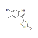 5-(6-溴-5-甲基-3-吲哚基)-1,3,4-噁二唑-2(3H)-酮
