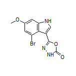 5-(4-溴-6-甲氧基-3-吲哚基)-1,3,4-噁二唑-2(3H)-酮