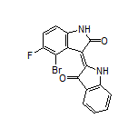 (Z)-4’-溴-5’-氟-[2,3’-联吲哚啉亚基]-2’,3-二酮