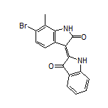 (Z)-6’-溴-7’-甲基-[2,3’-联吲哚啉亚基]-2’,3-二酮