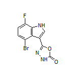 5-(4-溴-7-氟-3-吲哚基)-1,3,4-噁二唑-2(3H)-酮