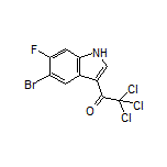 1-(5-溴-6-氟-3-吲哚基)-2,2,2-三氯乙酮