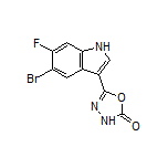 5-(5-溴-6-氟-3-吲哚基)-1,3,4-噁二唑-2(3H)-酮