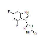 5-(4,6-二氟-3-吲哚基)-1,3,4-噁二唑-2(3H)-酮