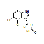 5-(4,5-二氯-3-吲哚基)-1,3,4-噁二唑-2(3H)-酮