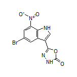 5-(5-溴-7-硝基-3-吲哚基)-1,3,4-噁二唑-2(3H)-酮