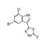 5-(5-溴-7-氯-3-吲哚基)-1,3,4-噁二唑-2(3H)-酮