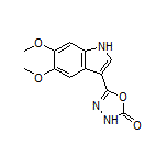 5-(5,6-二甲氧基-3-吲哚基)-1,3,4-噁二唑-2(3H)-酮