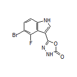 5-(5-溴-4-氟-3-吲哚基)-1,3,4-噁二唑-2(3H)-酮
