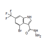 4-溴-6-(三氟甲基)吲哚-3-甲酰肼