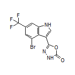 5-[4-溴-6-(三氟甲基)-3-吲哚基]-1,3,4-噁二唑-2(3H)-酮