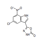 5-(5-氯-7-硝基-3-吲哚基)-1,3,4-噁二唑-2(3H)-酮