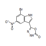 5-(7-溴-5-硝基-3-吲哚基)-1,3,4-噁二唑-2(3H)-酮