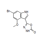 5-(6-溴-4-甲氧基-3-吲哚基)-1,3,4-噁二唑-2(3H)-酮