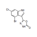 5-(4-溴-6-氯-3-吲哚基)-1,3,4-噁二唑-2(3H)-酮