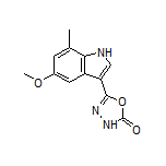 5-(5-甲氧基-7-甲基-3-吲哚基)-1,3,4-噁二唑-2(3H)-酮