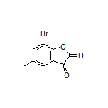 7-溴-5-甲基苯并呋喃-2,3-二酮