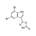 5-(5,7-二溴-3-吲哚基)-1,3,4-噁二唑-2(3H)-酮