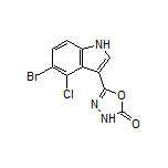 5-(5-溴-4-氯-3-吲哚基)-1,3,4-噁二唑-2(3H)-酮