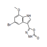 5-(5-溴-7-甲氧基-3-吲哚基)-1,3,4-噁二唑-2(3H)-酮