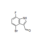 4-溴-7-氟吲哚-3-甲醛