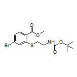 4-溴-2-[[2-(Boc-氨基)乙基]硫基]苯甲酸甲酯