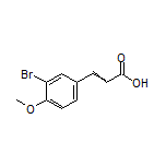 3-(3-溴-4-甲氧基苯基)丙烯酸