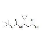 (S)-3-(Boc-氨基)-3-环丙基丙酸