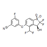 (S)-3-[[4-(二氟甲基)-2,2-二氟-3-羟基-1,1-二氧化-2,3-二氢苯并[b]噻吩-5-基]氧基]-5-氟苯腈