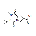 (3R,5R)-1-Boc-5-(甲氧基羰基)吡咯烷-3-甲酸