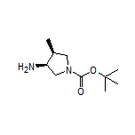 (3S,4S)-1-Boc-4-甲基吡咯烷-3-胺