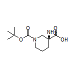 (S)-1-Boc-3-氨基哌啶-3-甲酸