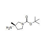 (S)-1-Boc-3-氨基-3-甲基吡咯烷
