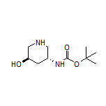 (3R,5R)-5-(Boc-氨基)哌啶-3-醇