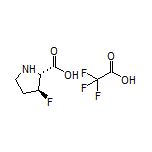 (2R,3S)-3-氟吡咯烷-2-甲酸三氟乙酸盐