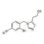 3-溴-4-[[5-(2-羟基乙基)-1-咪唑基]甲基]苯腈