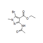 3-乙酰氨基-5-溴-1-甲基-1H-吡唑-4-甲酸乙酯