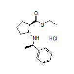 (1R,2R)-2-[[(R)-1-苯基乙基]氨基]环戊烷甲酸乙酯盐酸盐