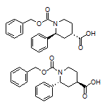 反式-1-Cbz-2-苯基哌啶-4-甲酸