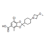 7-氯-2-[4-(3-甲氧基氮杂环丁烷-1-基)环己基]-2,4-二甲基苯并[d][1,3]二噁茂-5-甲酸