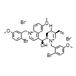 (1S,2R,4S,5R)-1-(2-溴-5-甲氧基苄基)-2-[(S)-[1-(2-溴-5-甲氧基苄基)-6-甲氧基喹啉-1-鎓-4-基](羟基)甲基]-5-乙烯基奎宁环-1-溴化鎓