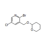 2-溴-5-氯-3-[[(四氢-2H-吡喃-2-基)氧基]甲基]吡啶
