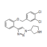 4-[2-[(3,4-二氯苄基)氧基]苯基]-1-(3-吡咯烷基)-1H-1,2,3-三唑
