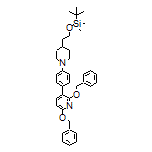 2,6-双(苄氧基)-3-[4-[4-[2-[(叔丁基二甲基硅基)氧基]乙基]哌啶-1-基]苯基]吡啶