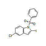 5-氯-2-碘-1-(苯基磺酰基)-1H-吲哚