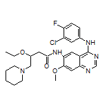 N-[4-[(3-氯-4-氟苯基)氨基]-7-甲氧基-6-喹唑啉基]-3-乙氧基-4-(1-哌啶基)丁酰胺