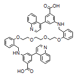 5,5’-[[[[[[乙烷-1,2-二基双(氧基)]双(乙烷-2,1-二基)]双(氧基)]双(2,1-亚苯基)]双(亚甲基)]双(氮烷二基)]双[3-(4-喹啉基)苯甲酸
